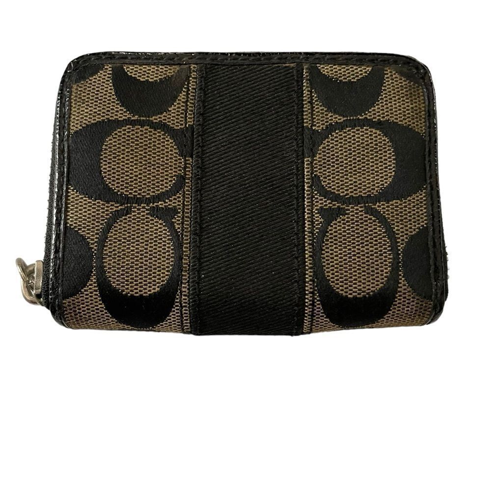COACH‎ COMPACT SIGNATURE CREDIT CARD WALLET